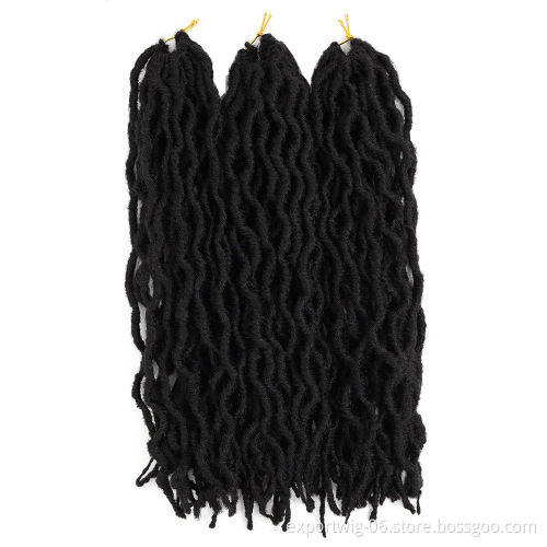 Crochet faux locs gypsy goddess locs synthetic braiding hair extensions wavy gypsy locs Passion Twist Hair gypsy crochet hair